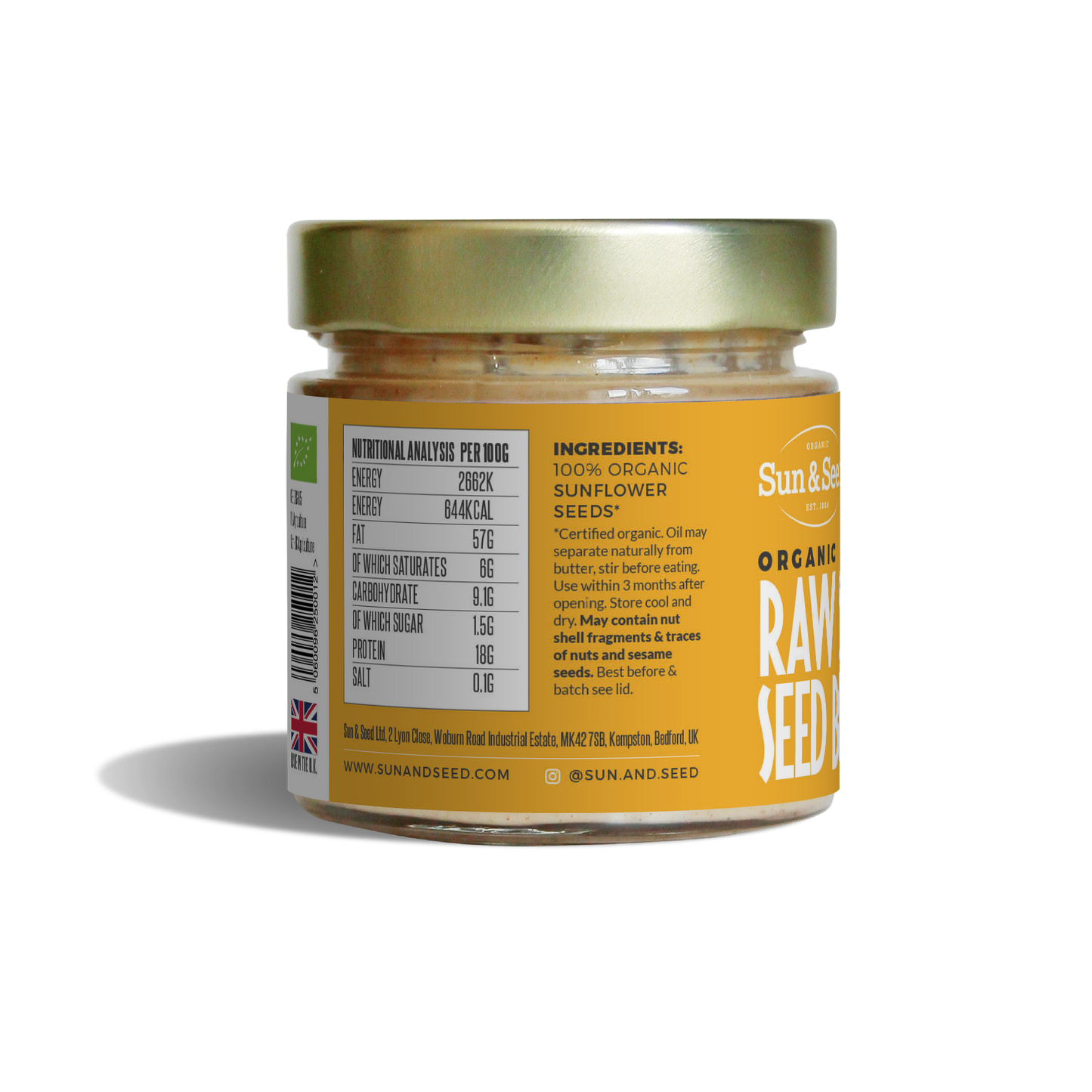 Sun & Seed / Organic Raw Sunflower Seed Butter 200g